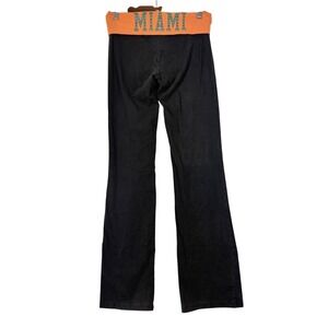 Victorias Secret PINK RARE  FoldOver Yoga Pants Y2K Vtg Medium MIAMI Flare Stud